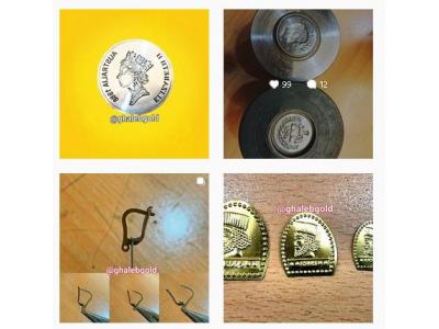 قالب سکه-قالب گلد ساخت قالب طلا و قالب زرگری ، قالب النگو ، قالب زنجیر قالب سکه  در اصفهان 